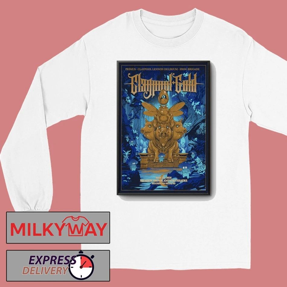 Primus May 31 2026 Meadow Brook Amphitheatre in Rochester Hills MI Poster shirt