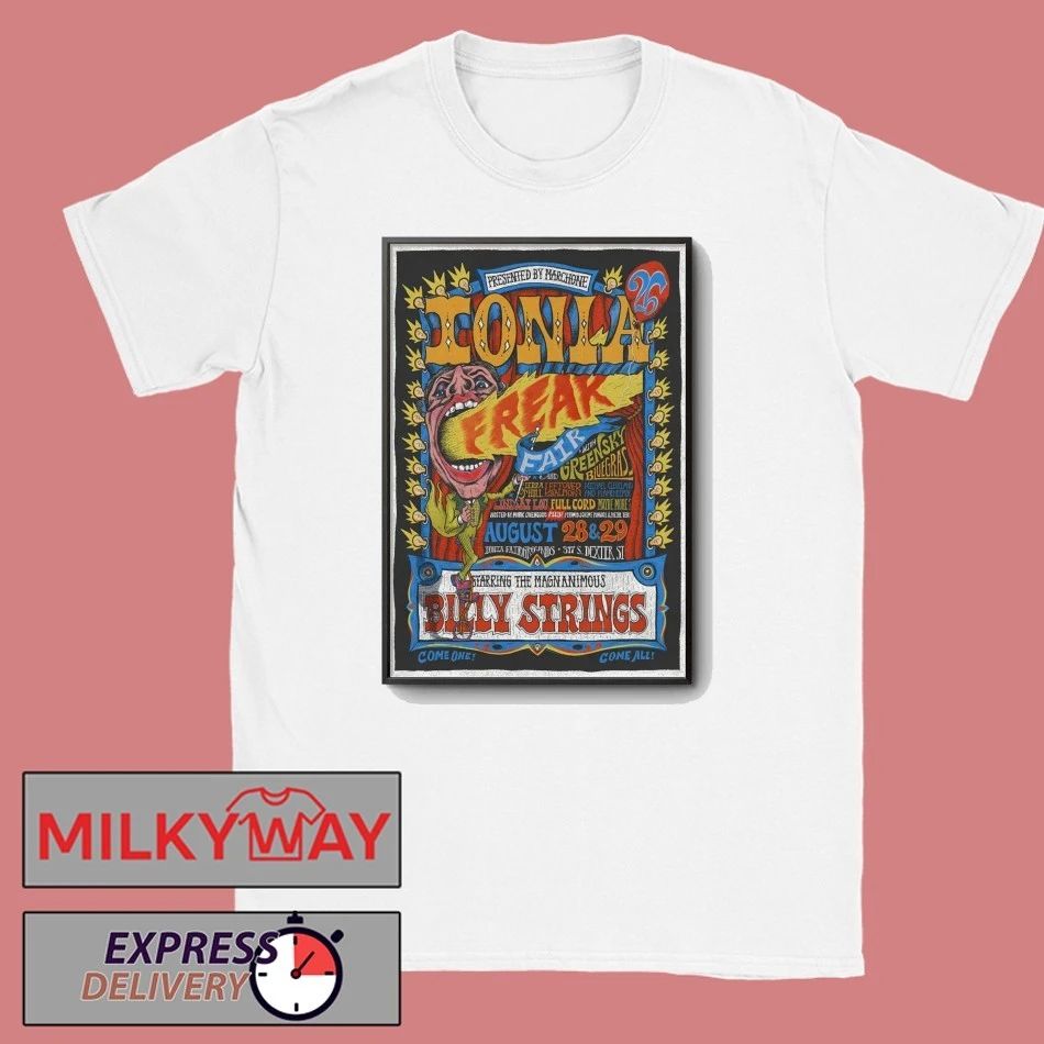 Billy Strings Ionia MI August 28-29 2026 Poster shirt