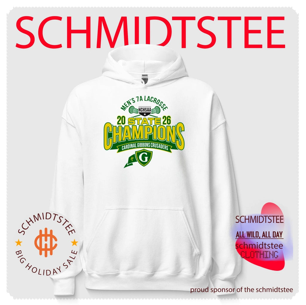 Cardinal Gibbons Crusaders 2026 NCHSAA Men’s 7A Lacrosse Champions shirt