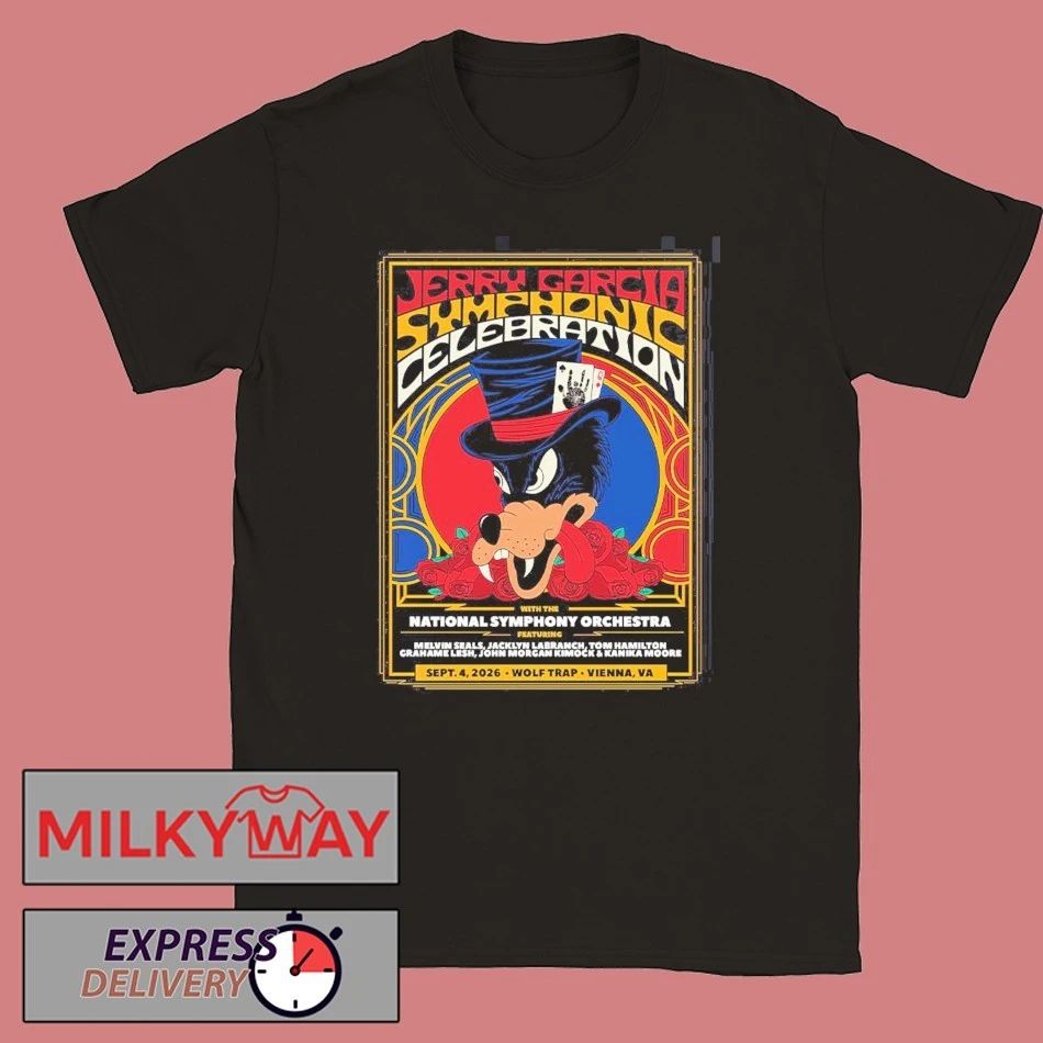 Jerry Garcia Symphonic Celebration With The National Symphony Orchestra In Vienna Virginia 2026 At Wolf Trap On September 4 2026 T-Shirt