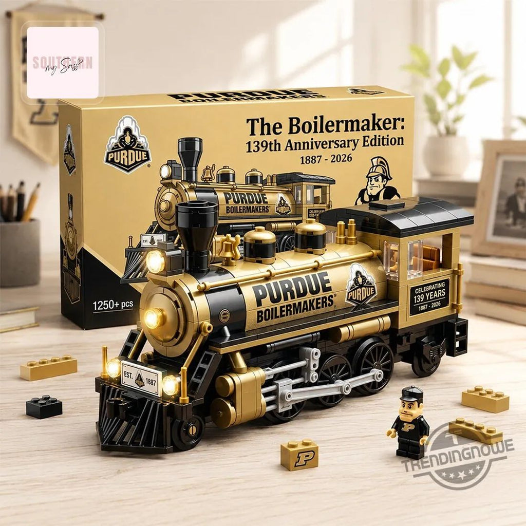Purdue Boilermakers 139th Anniversary Gold & Black Collectible Building Block Set