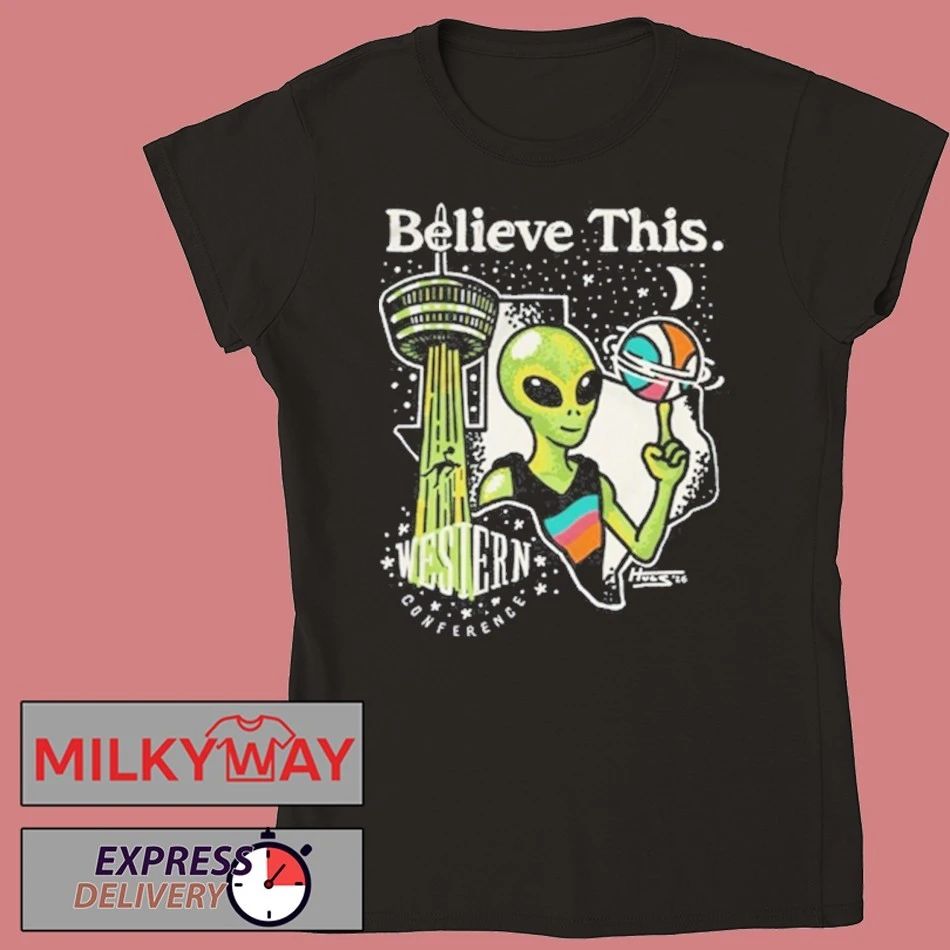 San Antonio Spurs Believe This Alien Western Conference 2026 Shirt