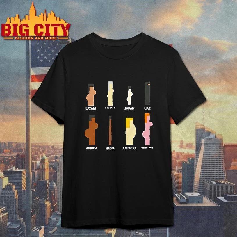 Stereotype Funny Latam Japan Uae Africa India Merika Shirt