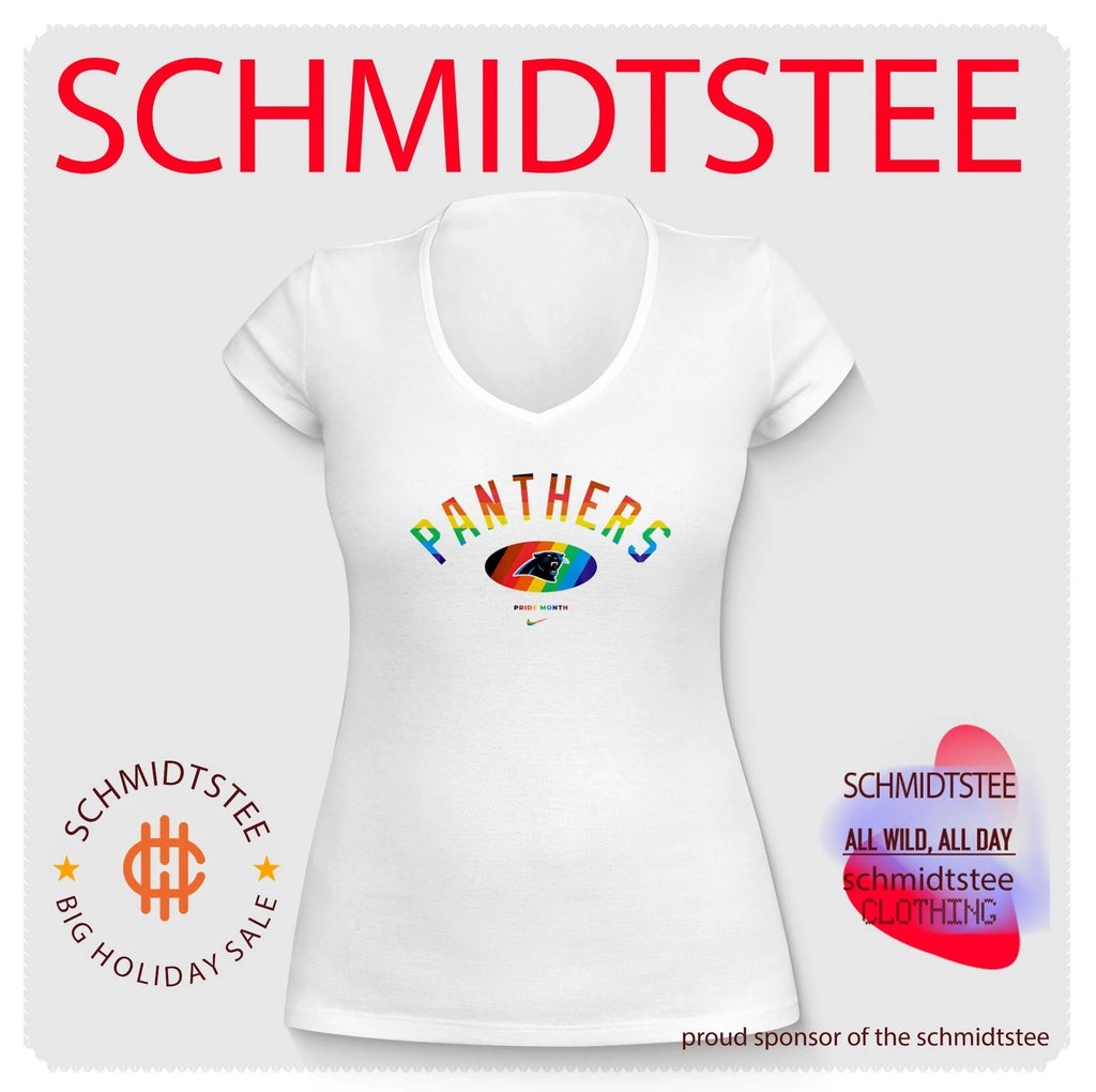 Carolina Panthers Pride Month Rainbow logo shirt