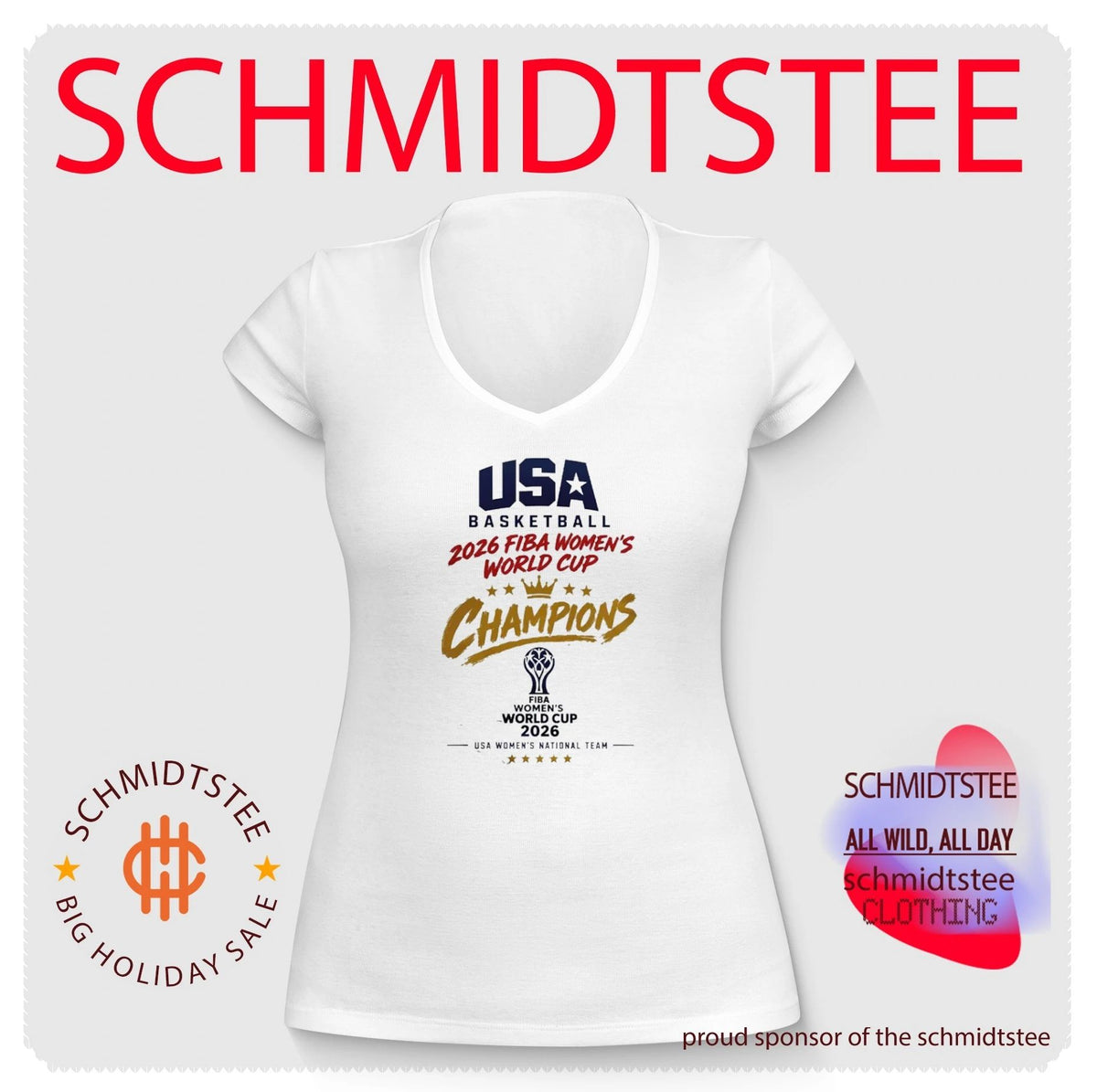 USA Basketball 2026 Fiba Women’s World Cup Champions Victory shirt