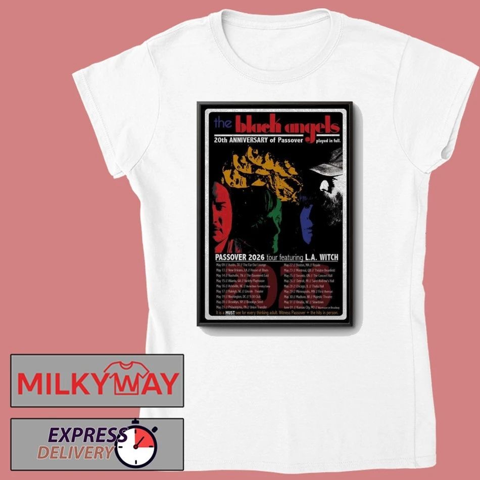 LIMITED Tour 2026 The Black Angels 20th Anniversary Of Passover Poster shirt