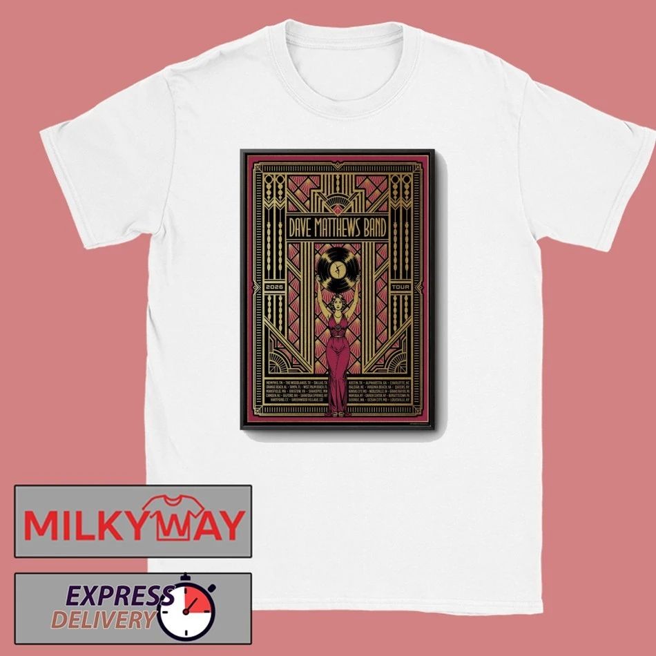 LIMITED 2026 POSTER Dave Matthews Band TOUR shirt