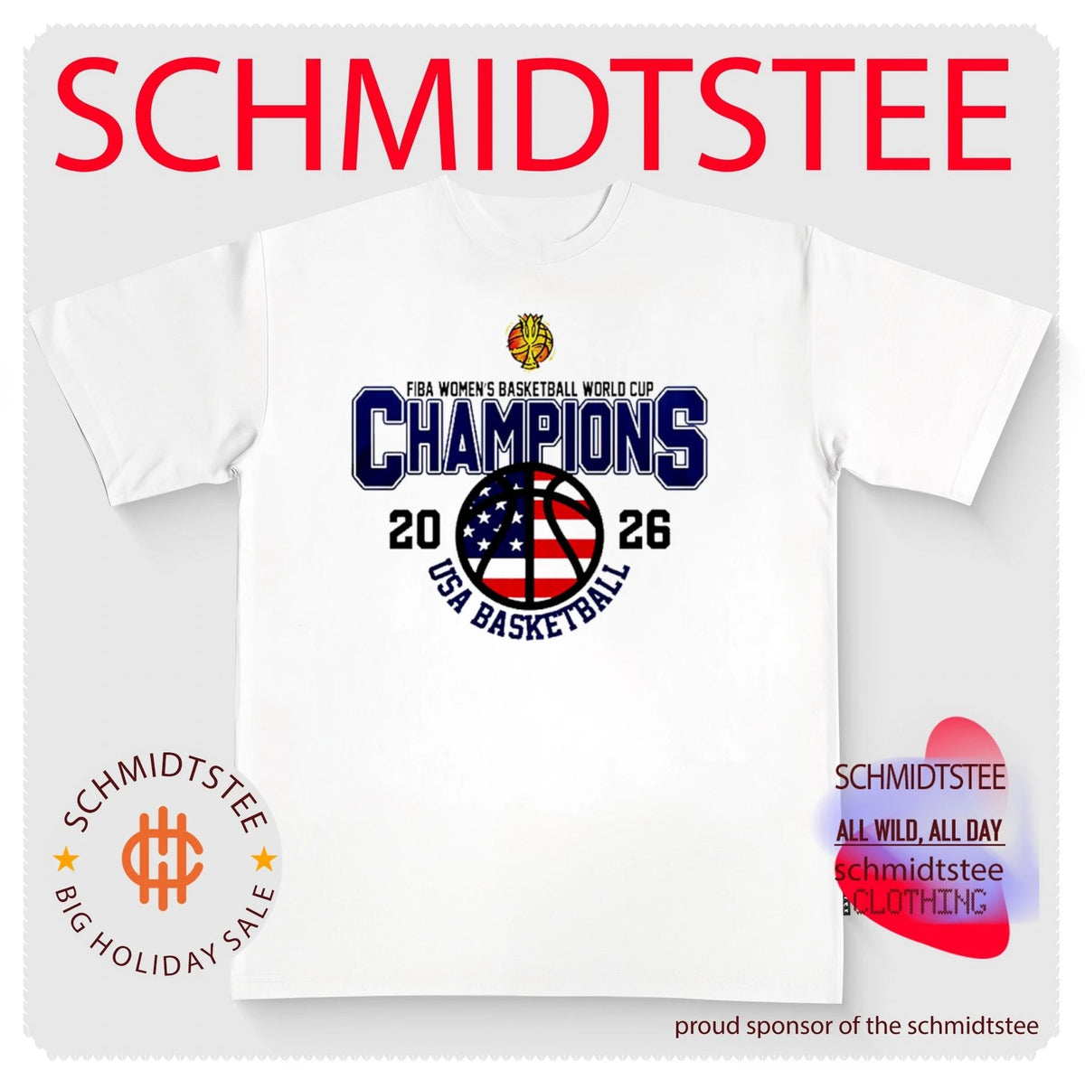 USA Basketball Fiba Women’s World Cup Champions ’26 Basketball shirt
