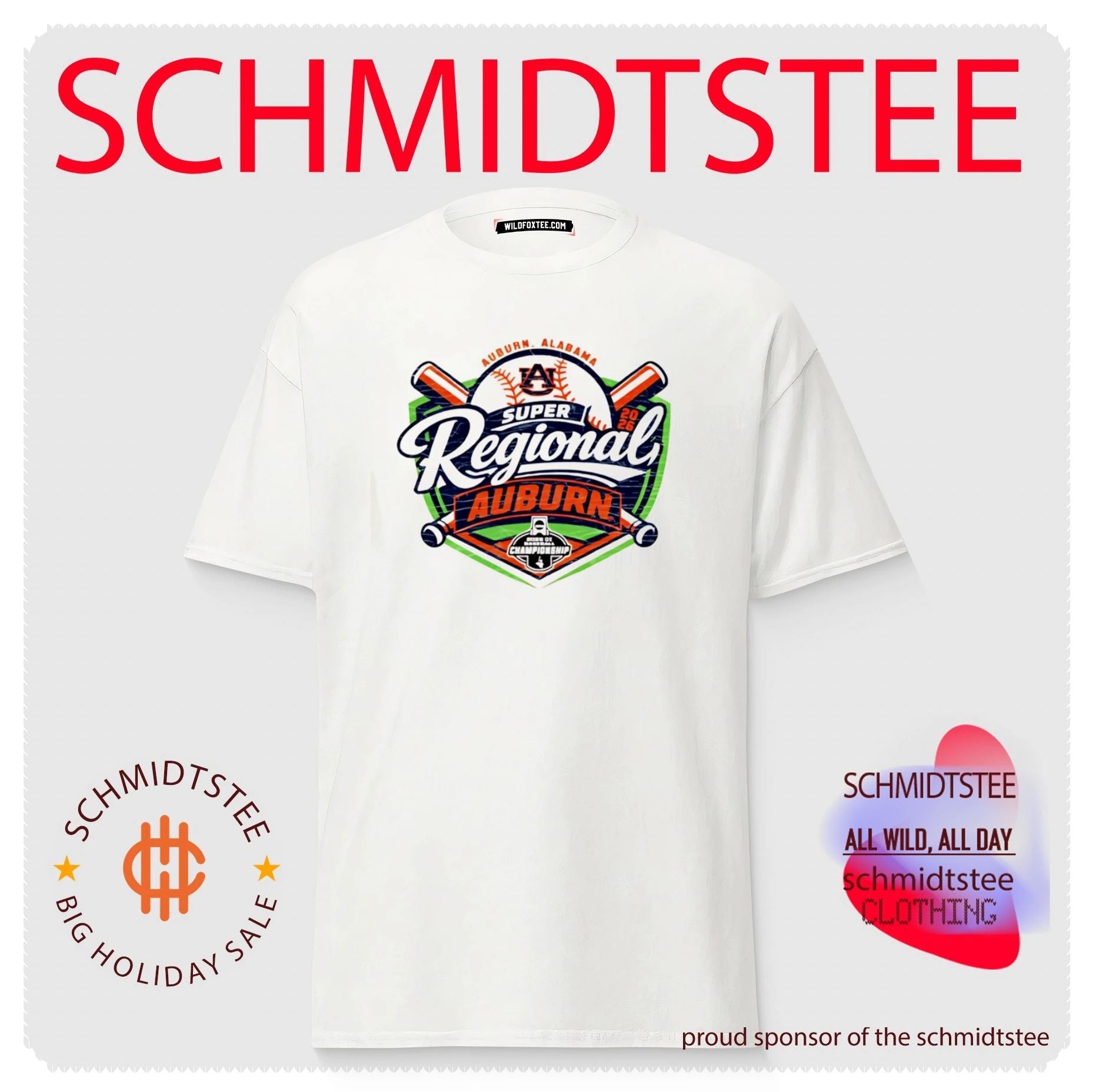 Auburn Tiger 2026 Super Regional logo shirt