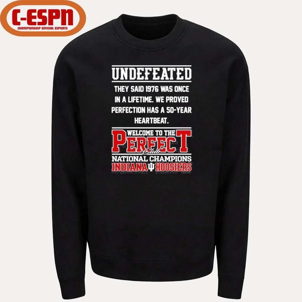 Indiana Football Undefeated Welcome To The Perfect Club National Champions Shirt