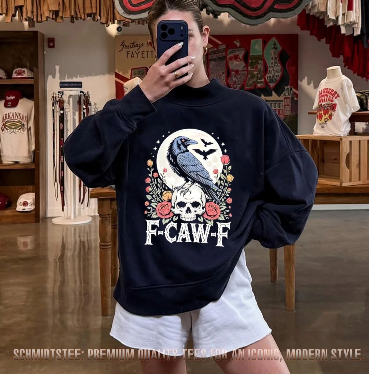 Crow F-Caw-F illustration Halloween 2026 shirt