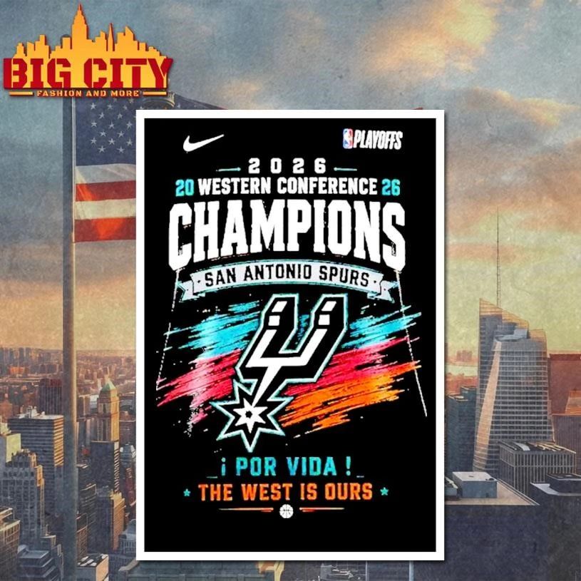 San Antonio Spurs – 2026 Western Conference Champions Shirt