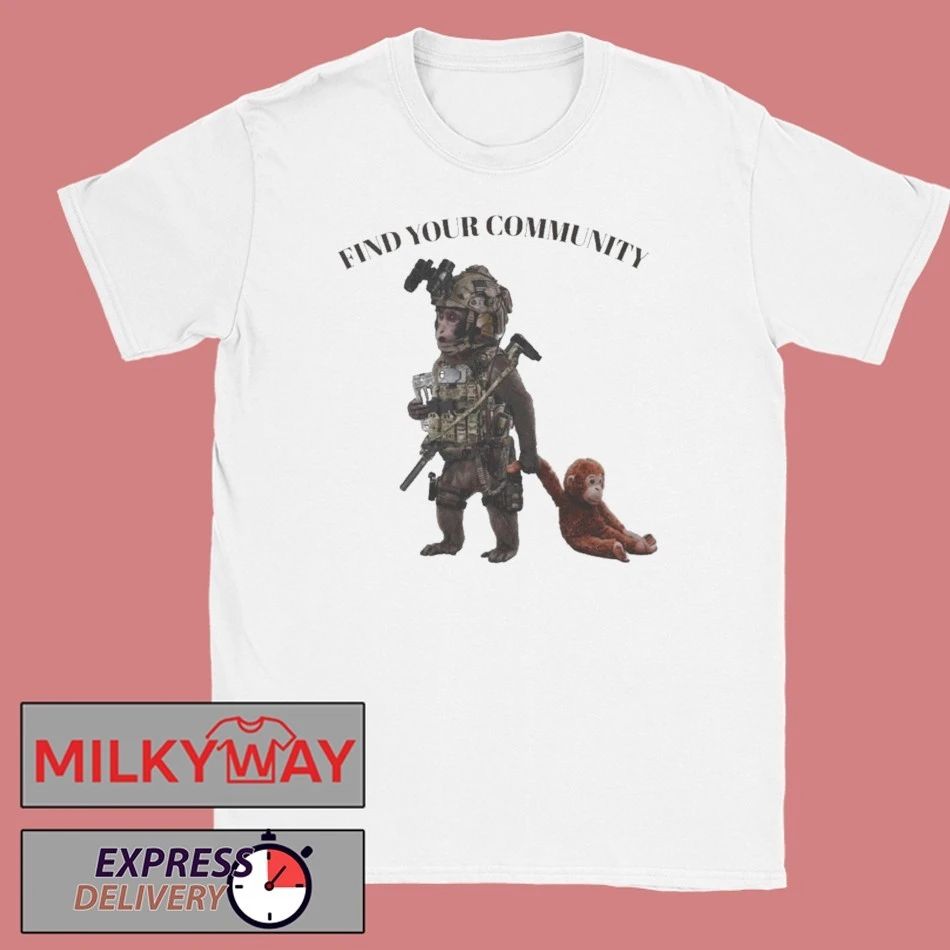 Tactical Punch The Monkey Find Your Community shirt