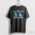 Classic Seattle Mariners Vs Los Angeles Dodgers 2025 World Series Matchup Zone T Shirts