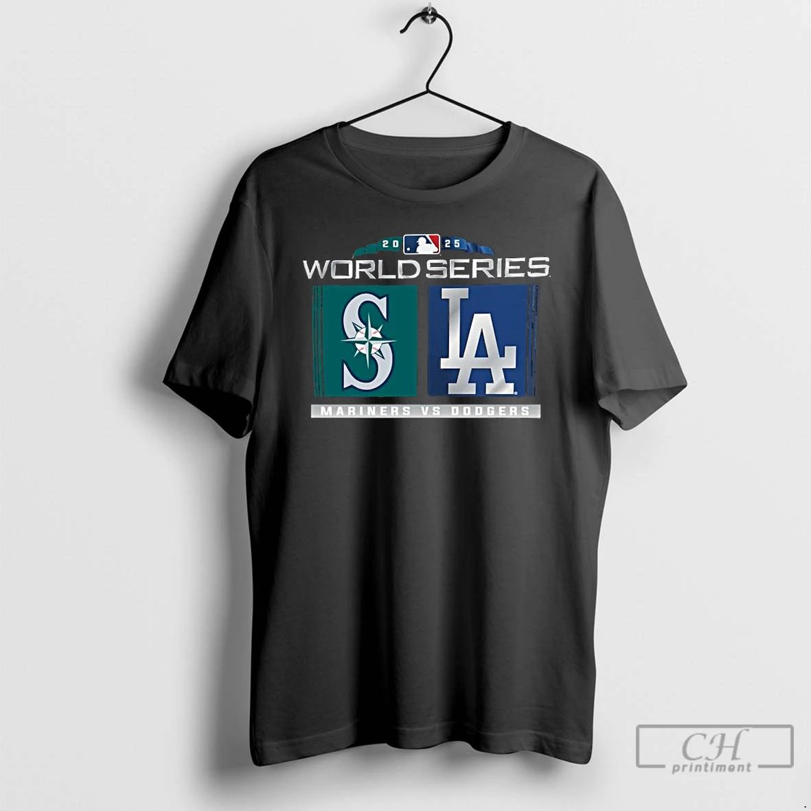 Classic Seattle Mariners Vs Los Angeles Dodgers 2025 World Series Matchup Zone T Shirts