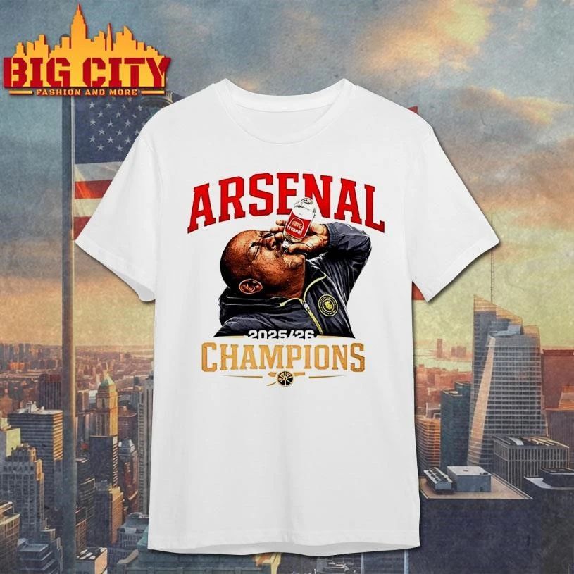 Arsenal Bottle Meme Premier League Champions 2025 26 Shirt