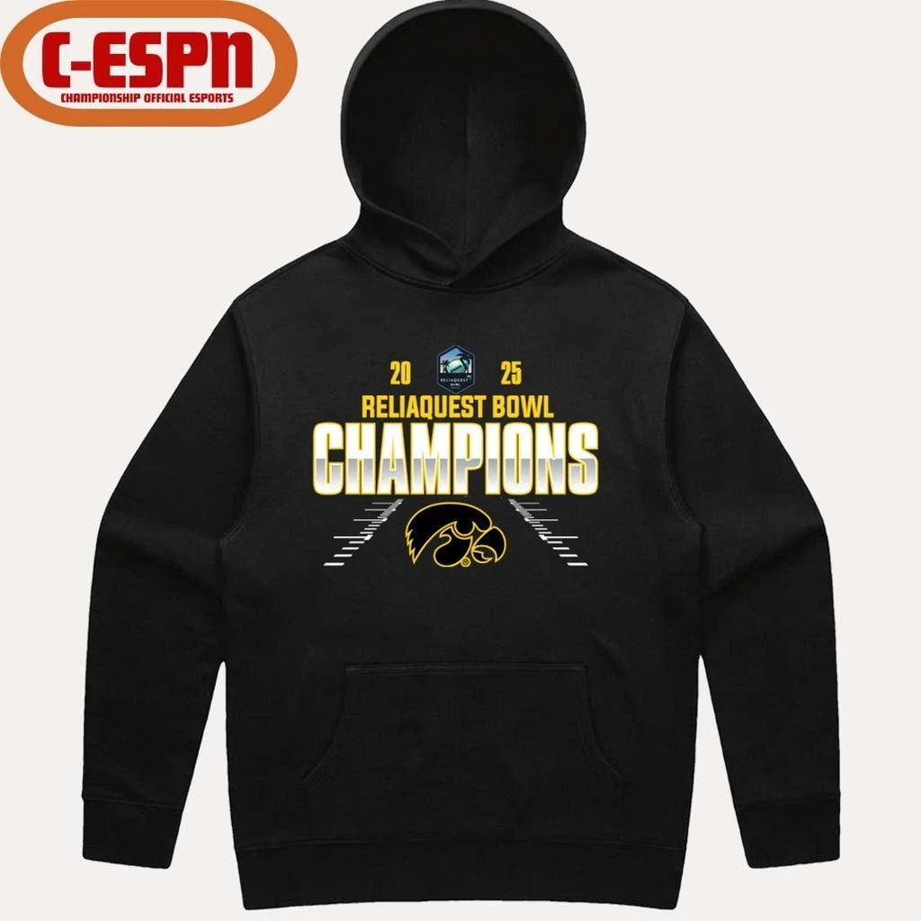 Iowa Hawkeyes Reliaquest Bowl Champions 2025 Shirt