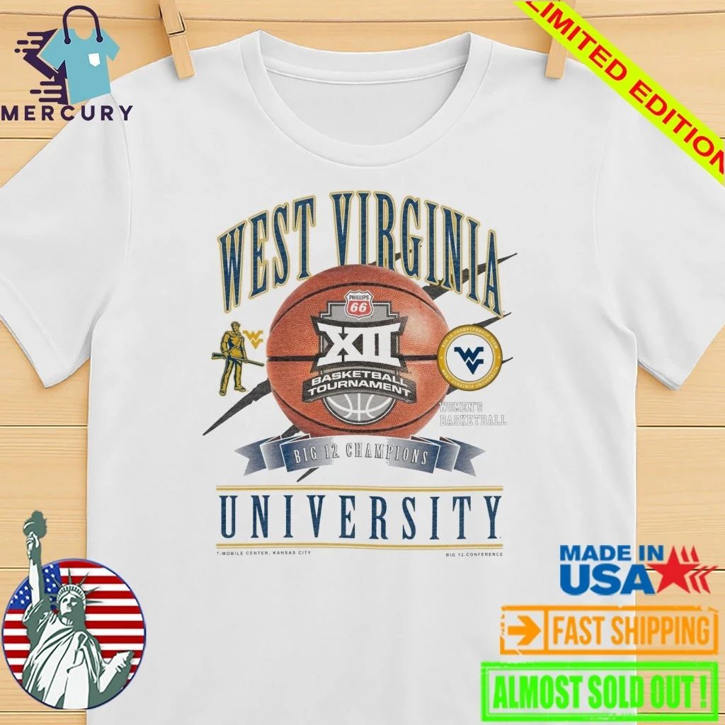 West Virginia Mountaineers 2026 Big 12 Women’s Basketball Champions Shirt