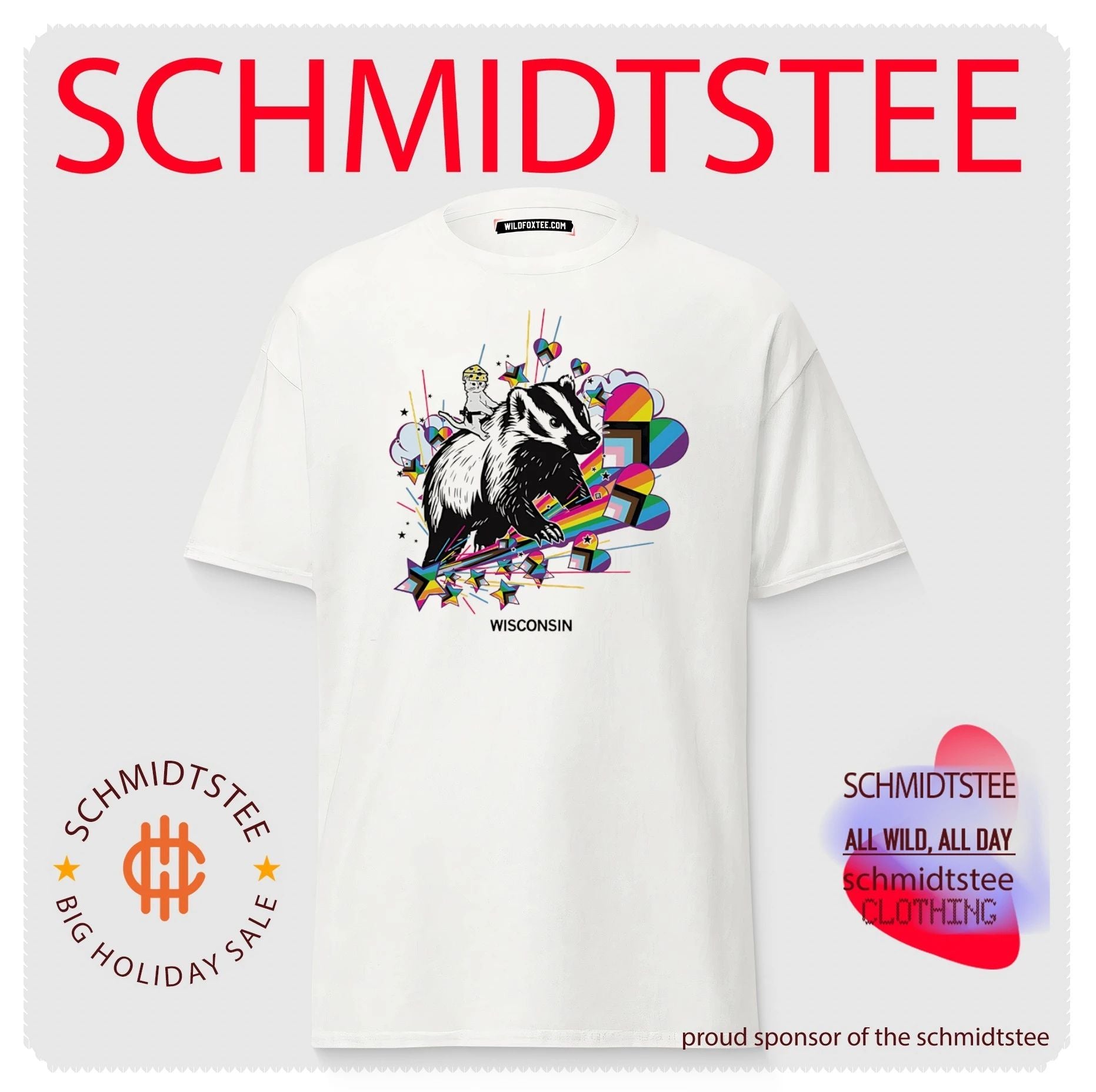 Badger Wisconsin has Pride shirt