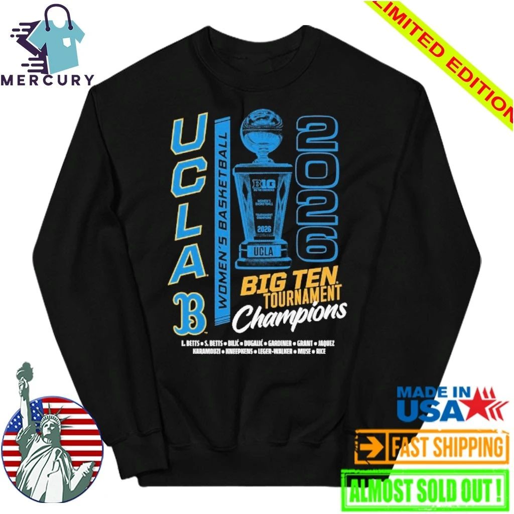 UCLA Bruins 2026 Big Ten Tournament Champions Trophy Shirt
