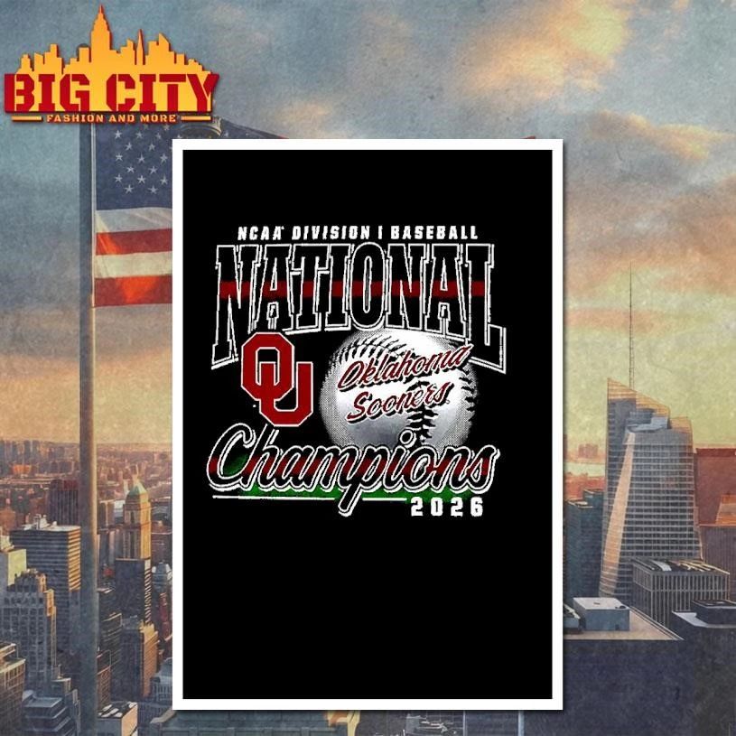 Oklahoma Sooners NCAA Division I Baseball National Champions 2026 T-shirt
