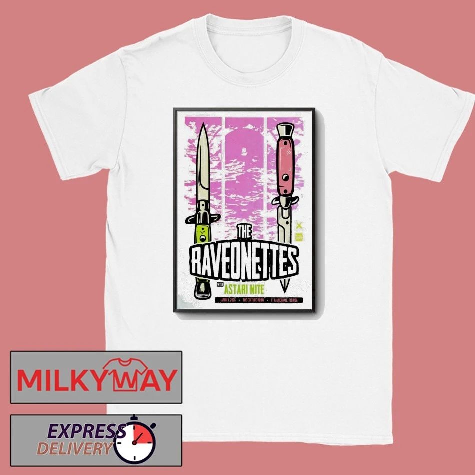 The Raveonettes April 1 2026 In Fort Lauderdale, FL Tour Poster shirt