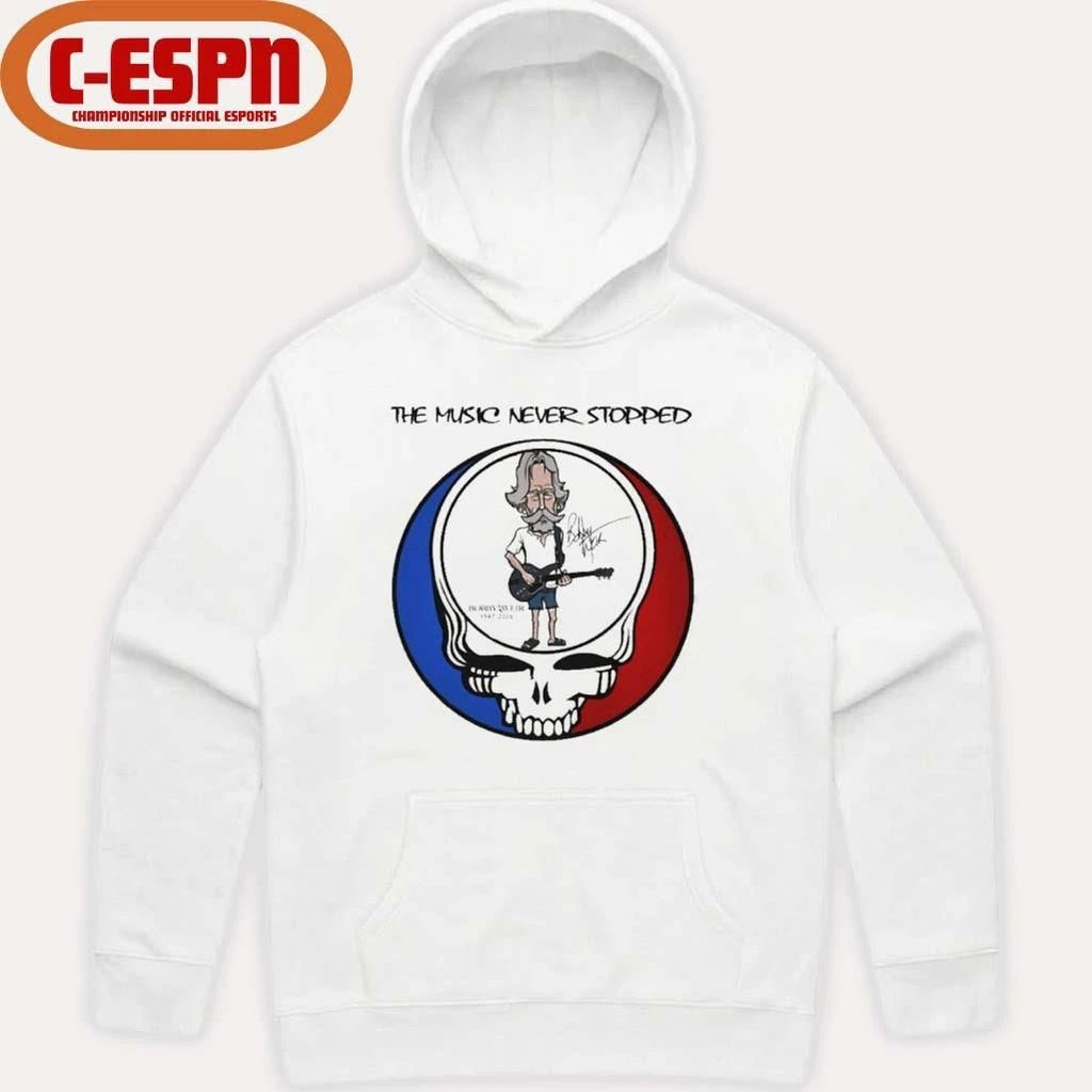 The Music Never Stopped Bobby Weir Grateful Dead Shirt