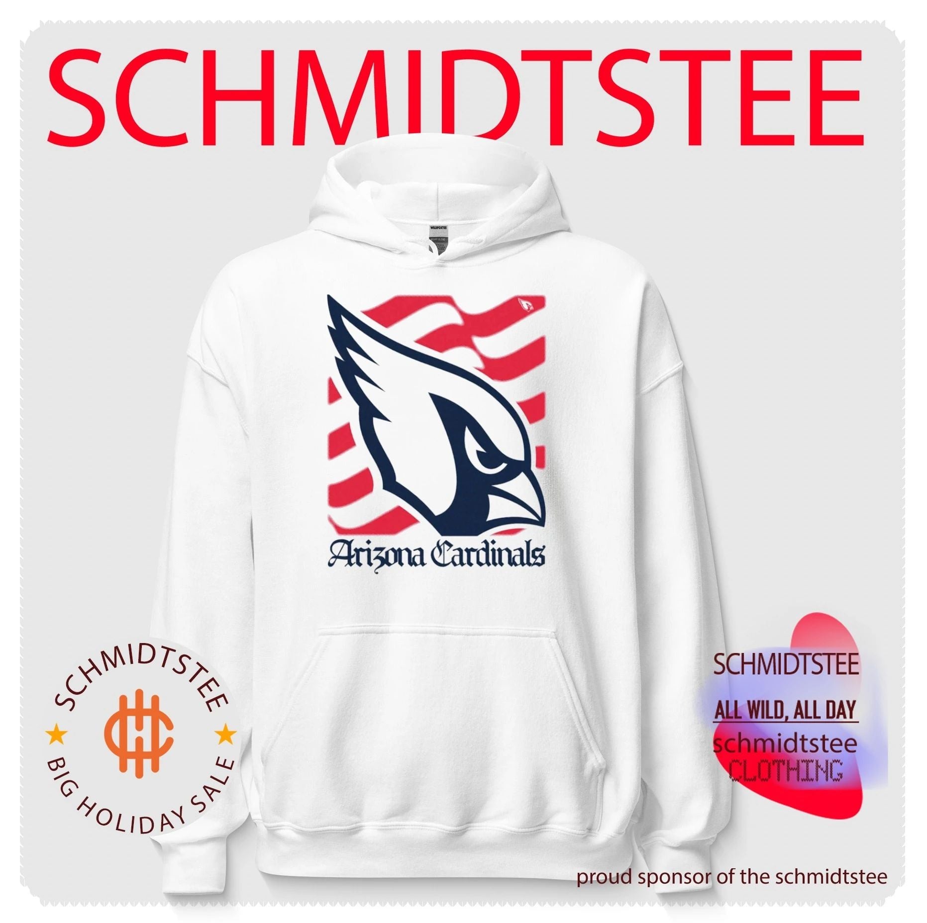 Arizona Cardinals American 250th Flag Heritage Wordmark shirt