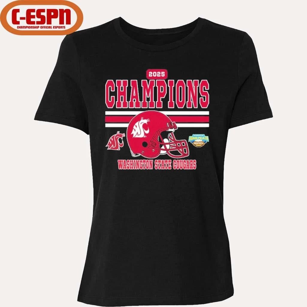 Washington State Cougars 2025 Idaho Potato Bowl Champions Shirt