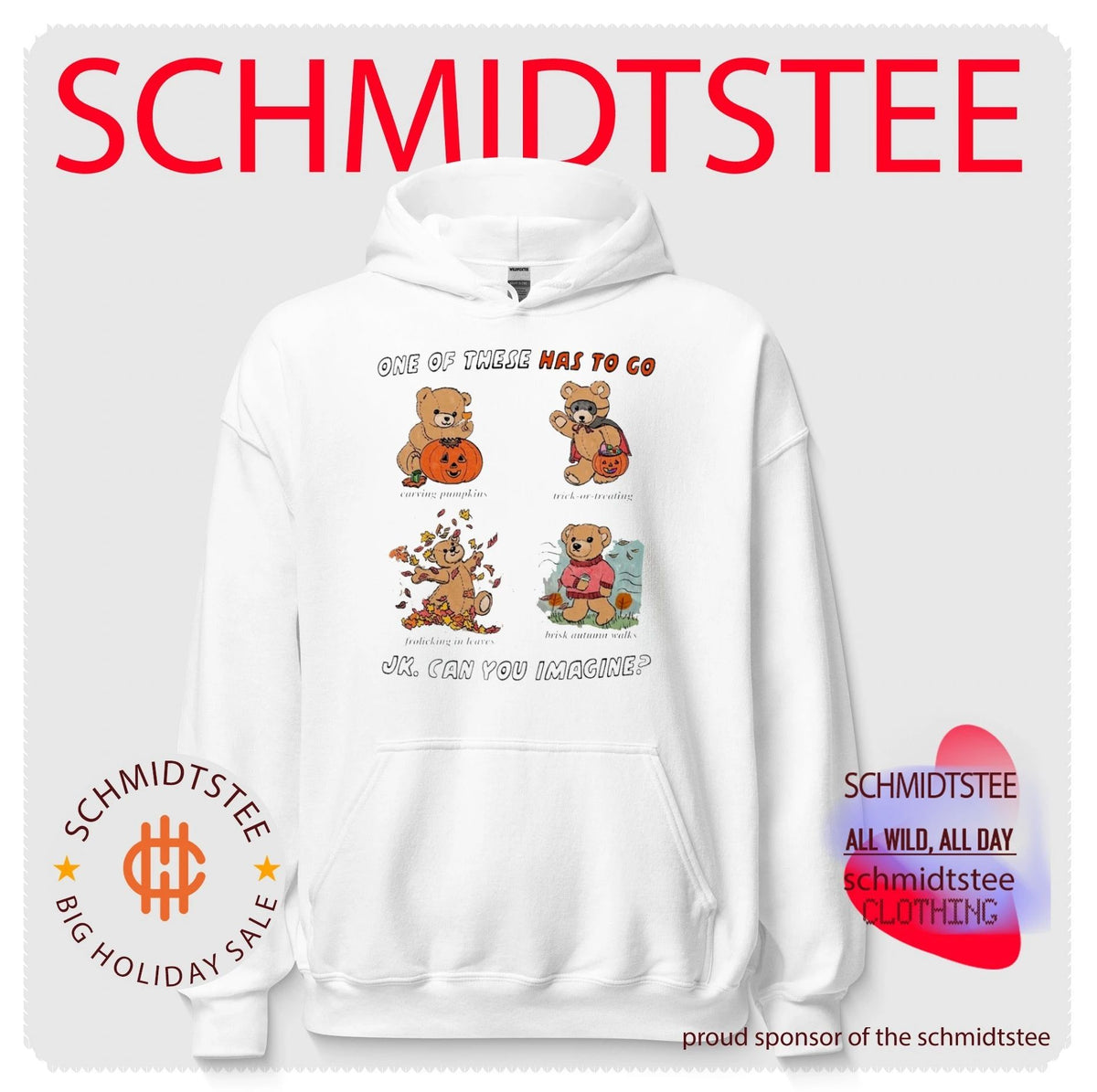 One of These Has to Go Autumn Teddy Bear Seasonal Activities shirt