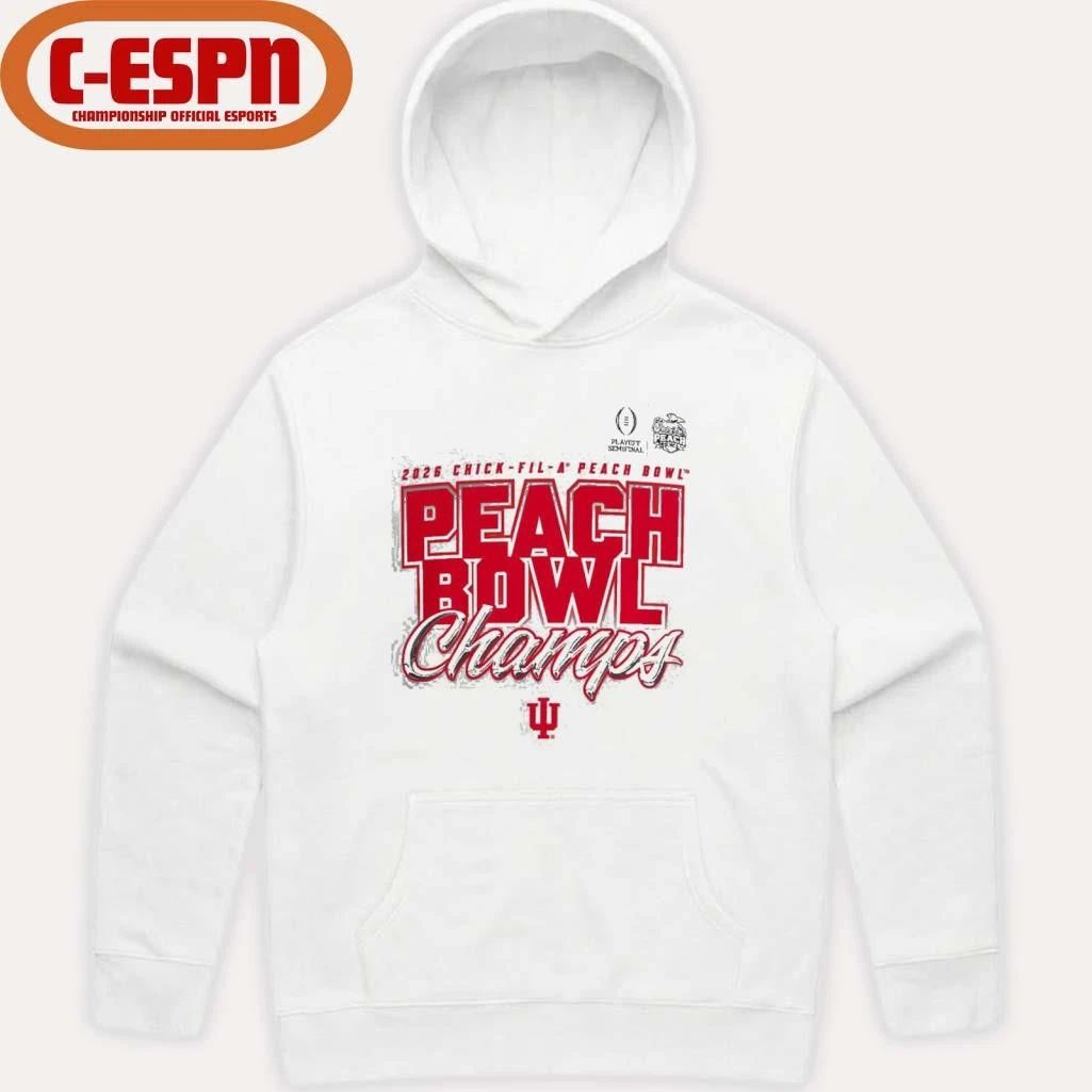 Indiana University Hoosiers Football 2026 Peach Bowl Champions T-Shirt