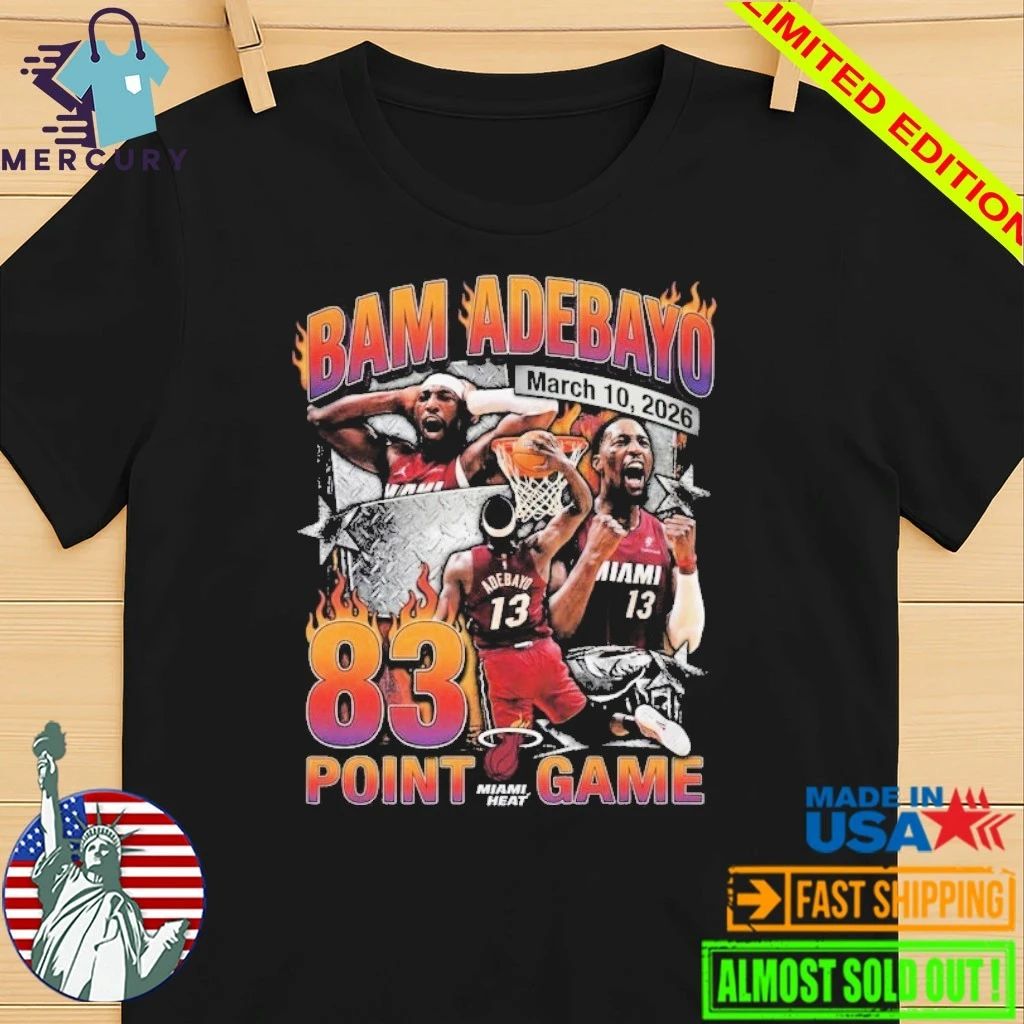 Miami Heat Bam Adebayo 83 Points Game Retro Shirt
