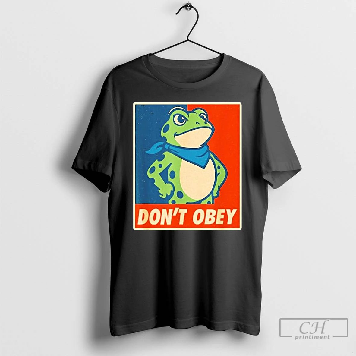 Classic Dont Obey Frog Retro Protest T Shirts