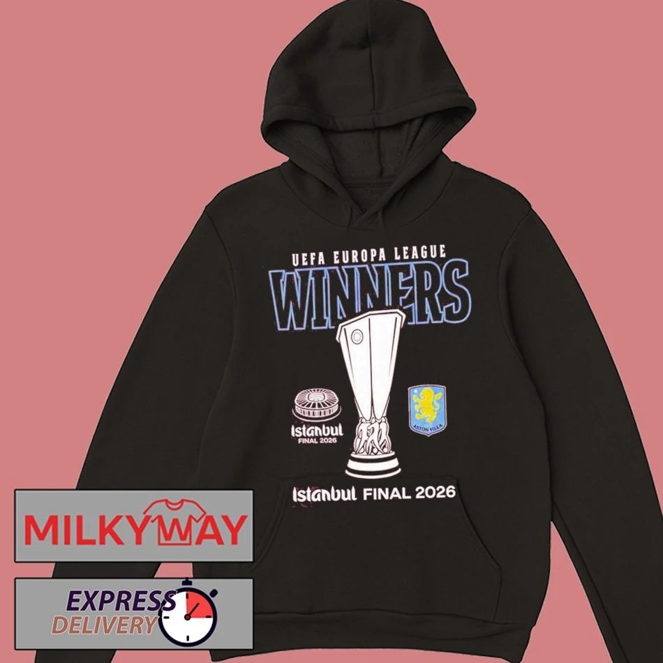 Aston Villa Istanbul 2026 UEL Final Winners T-Shirt