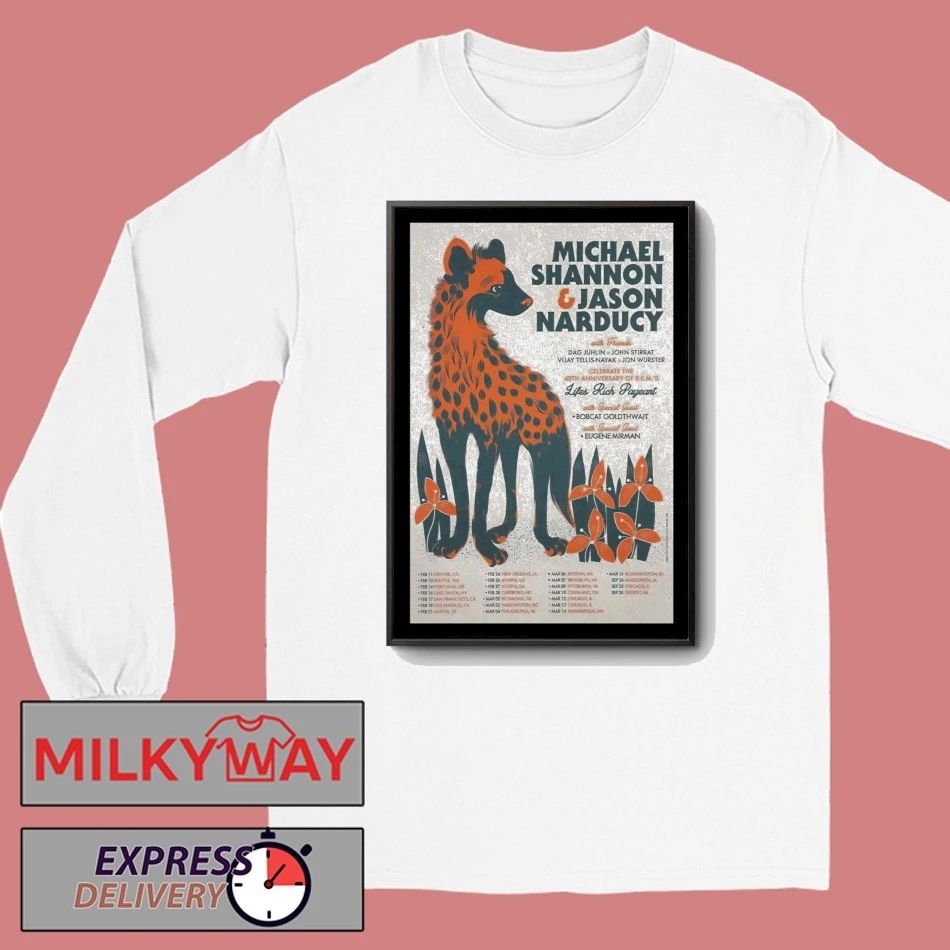Michael Shannon, Jason Narducy & Friends Lifes Tour 2026 Poster shirt