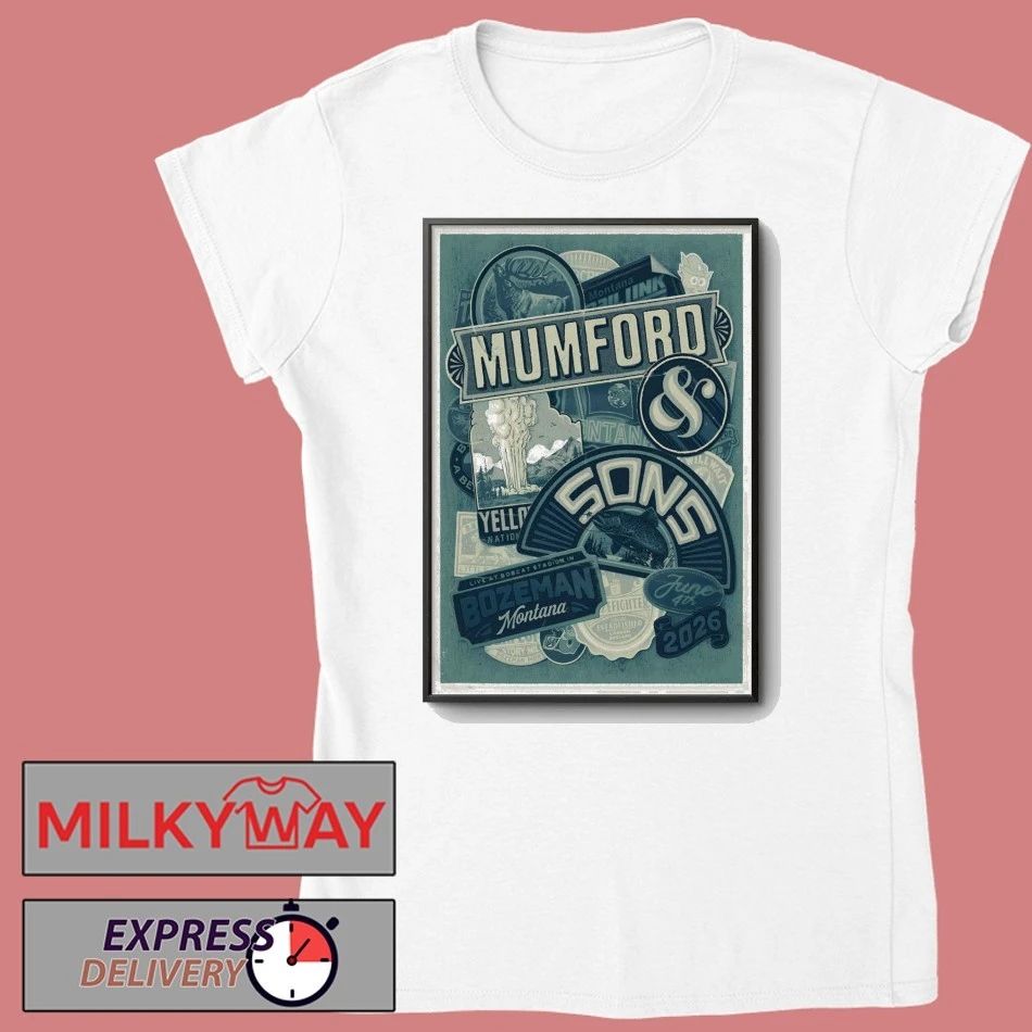 Mumford And Sons Bozeman Montana 6 4 2026 Poster shirt