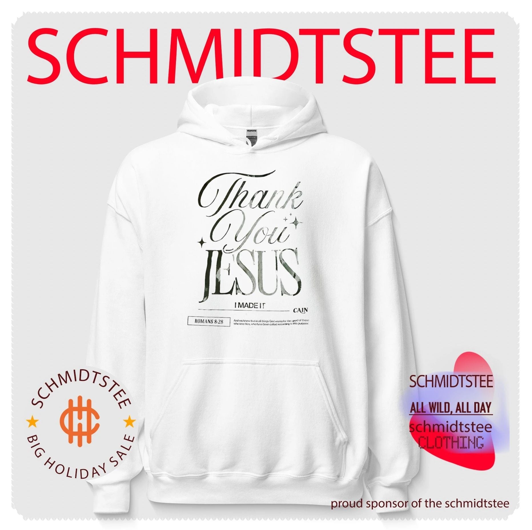 Thank you Jesus i made it cain Roamns 8 28 text shirt