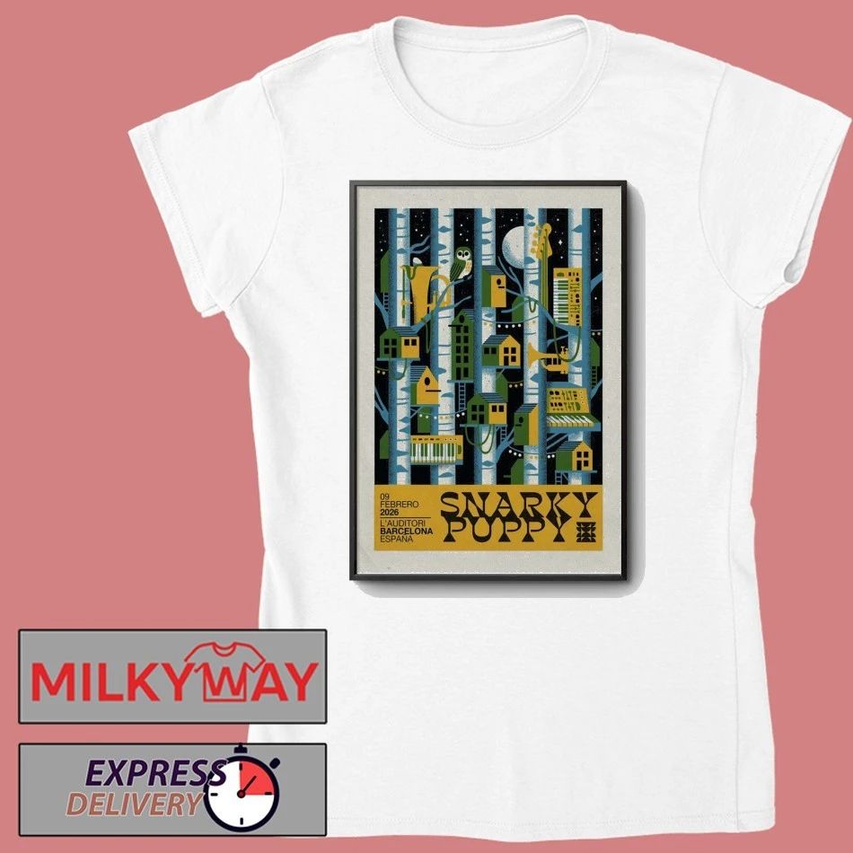 Snarky Puppy February 9 2026 L’Auditori Barcelona, Spain Poster shirt