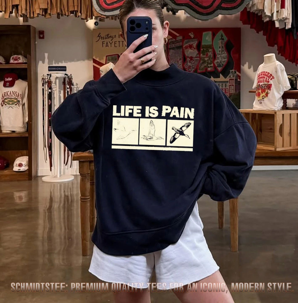 Life Is Pain Duck Hunting Evolution waterfowl shirt