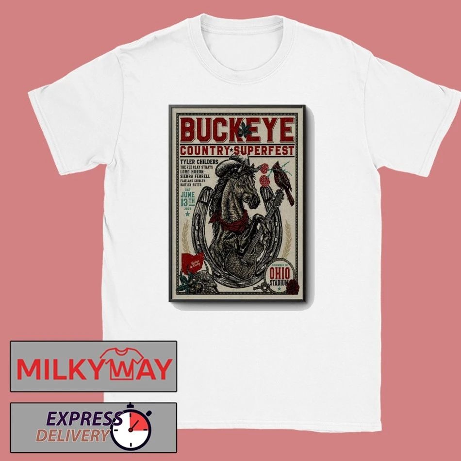 June 13 2026 Buckeye Country Superfest Concert Ohio Stadium Columbus, OH Poster shirt