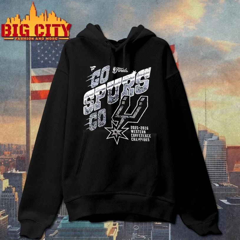 San Antonio Spurs Go Spurs Go 2025-2026 Western Conference Champions Shirt