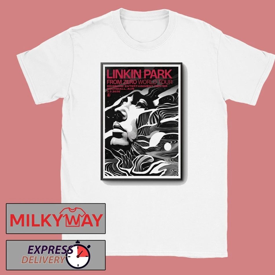 Linkin Park From Zero World Tour at Brisbane Entertainment Centre on 03 Mar 2026 Poster shirt