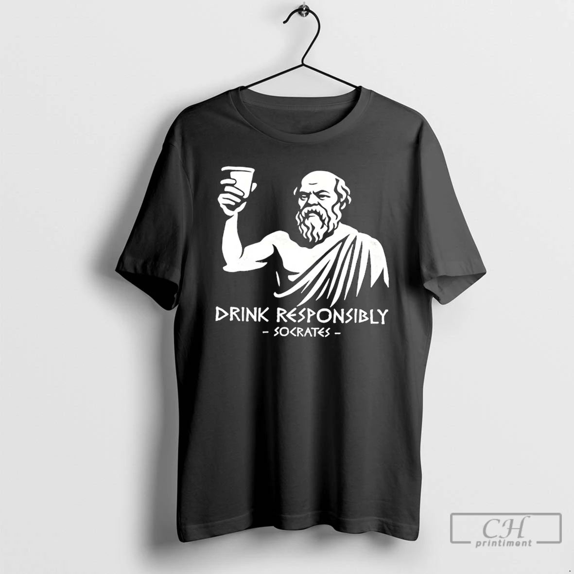 Classic Drink Responsably Socrates T Shirts