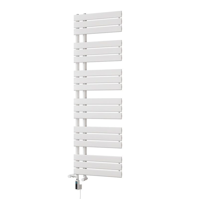 Tristan – White Dual Fuel Towel Rail H1564mm x W500mm Thermostatic WIFI