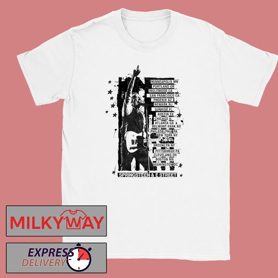 Bruce Springsteen And E Street Land Of Hope And Dreams American Tour 2026 Merch Logo T-Shirt