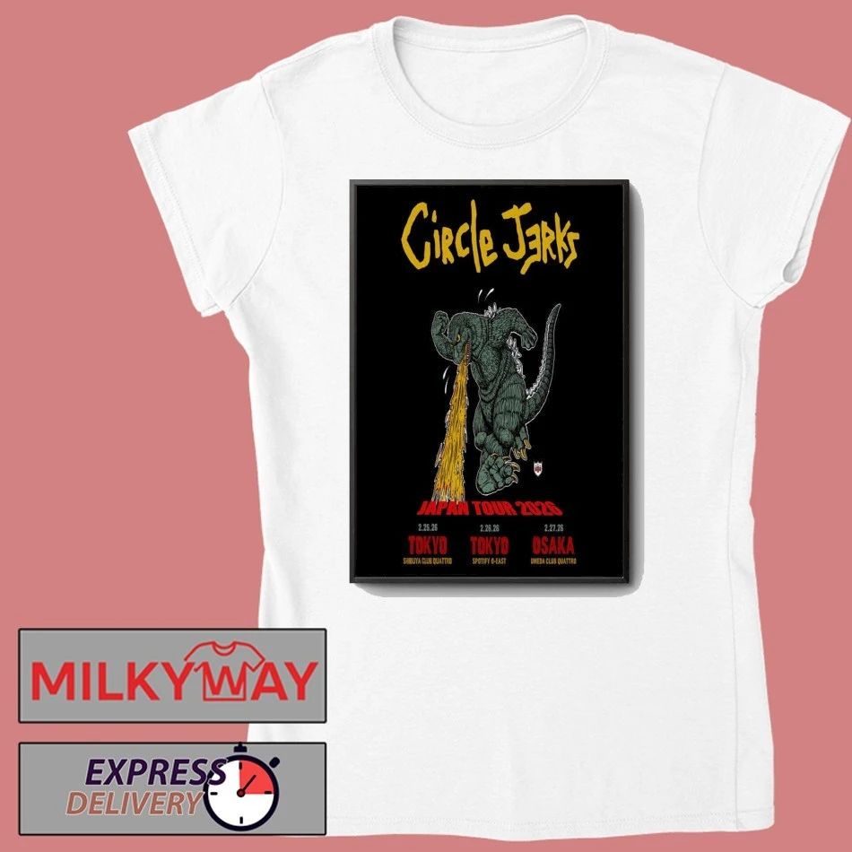 Circle Jerks Tour Japan 2026 Poster shirt