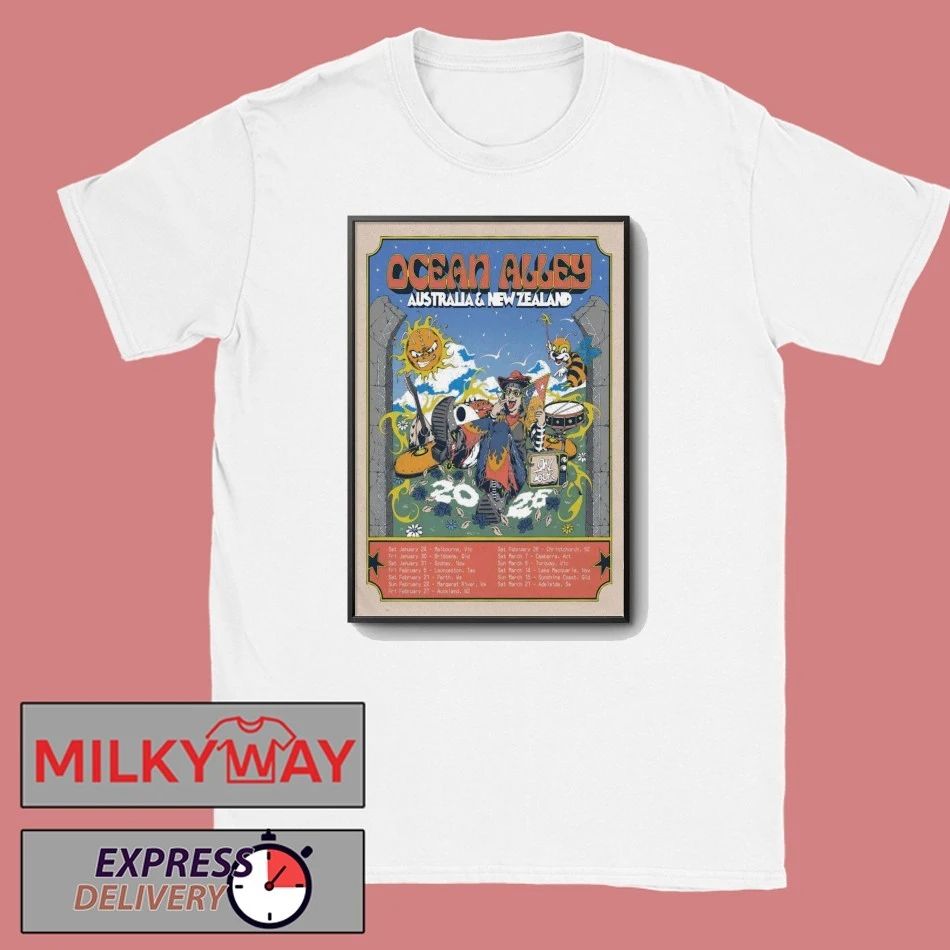 Ocean Alley Australia And New Zealand 2026 Shows Poster shirt