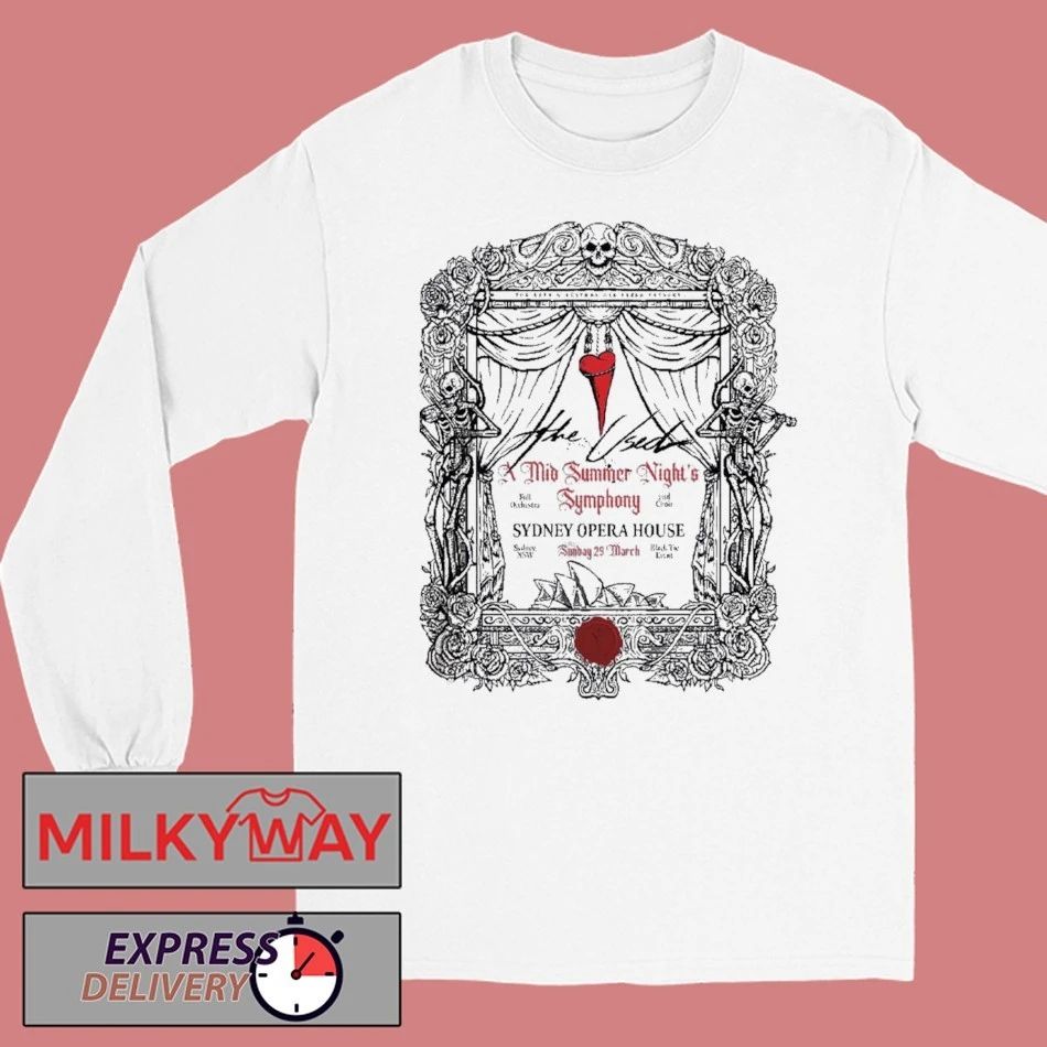 The Used A Mid Summer Night’s Symphony 2026 Sydney Opera House Sydney Australia March 29 Merch White T-Shirt