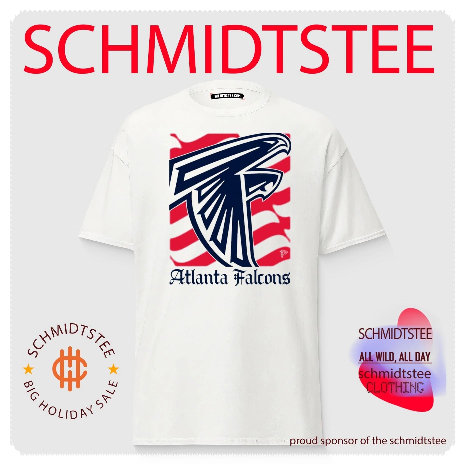 Atlanta Falcons American 250th Flag Heritage Wordmark shirt