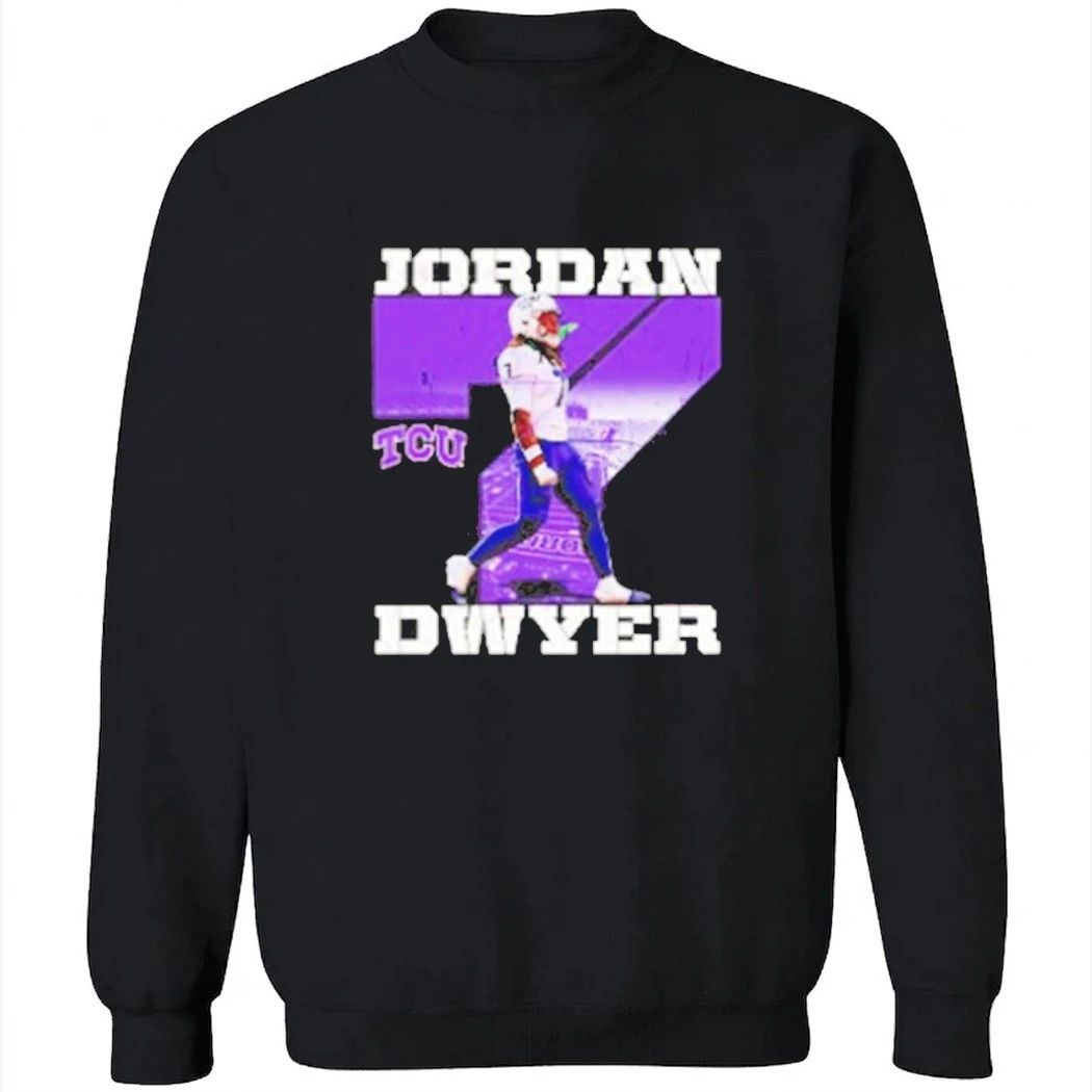 Jordan Dwye number 7 of TCU Horned Frogs NCAA football graphic shirt